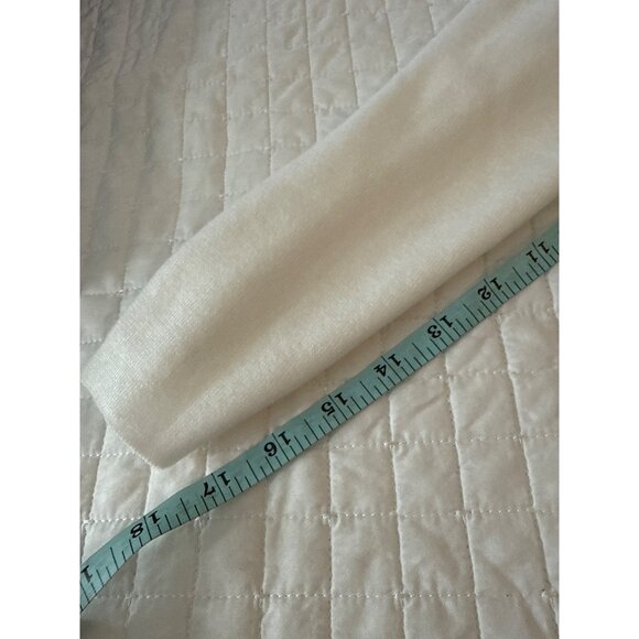 Elena Wang Womens Ivory Ribbed Knit Top S/P - Picture 10 of 10